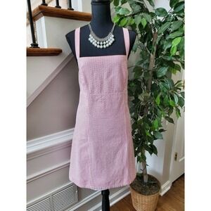 St Berg Women's Pink/White Midi Dress Size 10